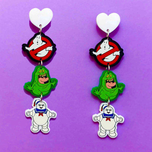 Ghostbusters Tiered Drop Earrings