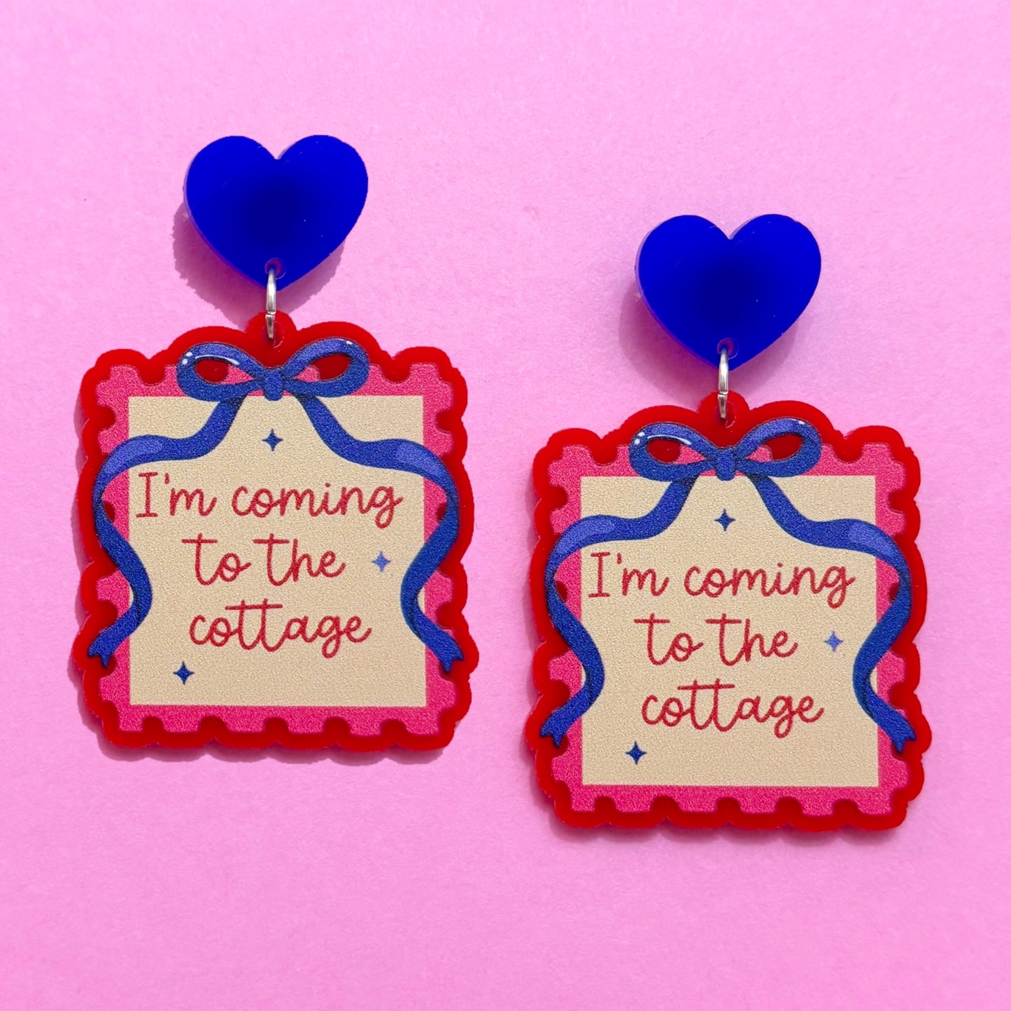 Coming to the Cottage Stamp Drop Earrings