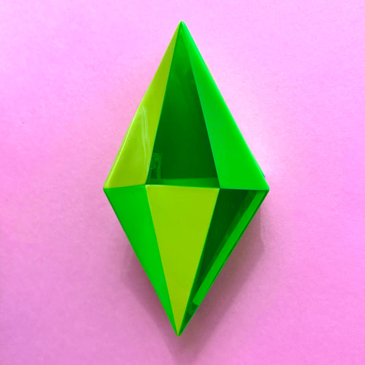 Plumbob Claw Clip - Large Neon