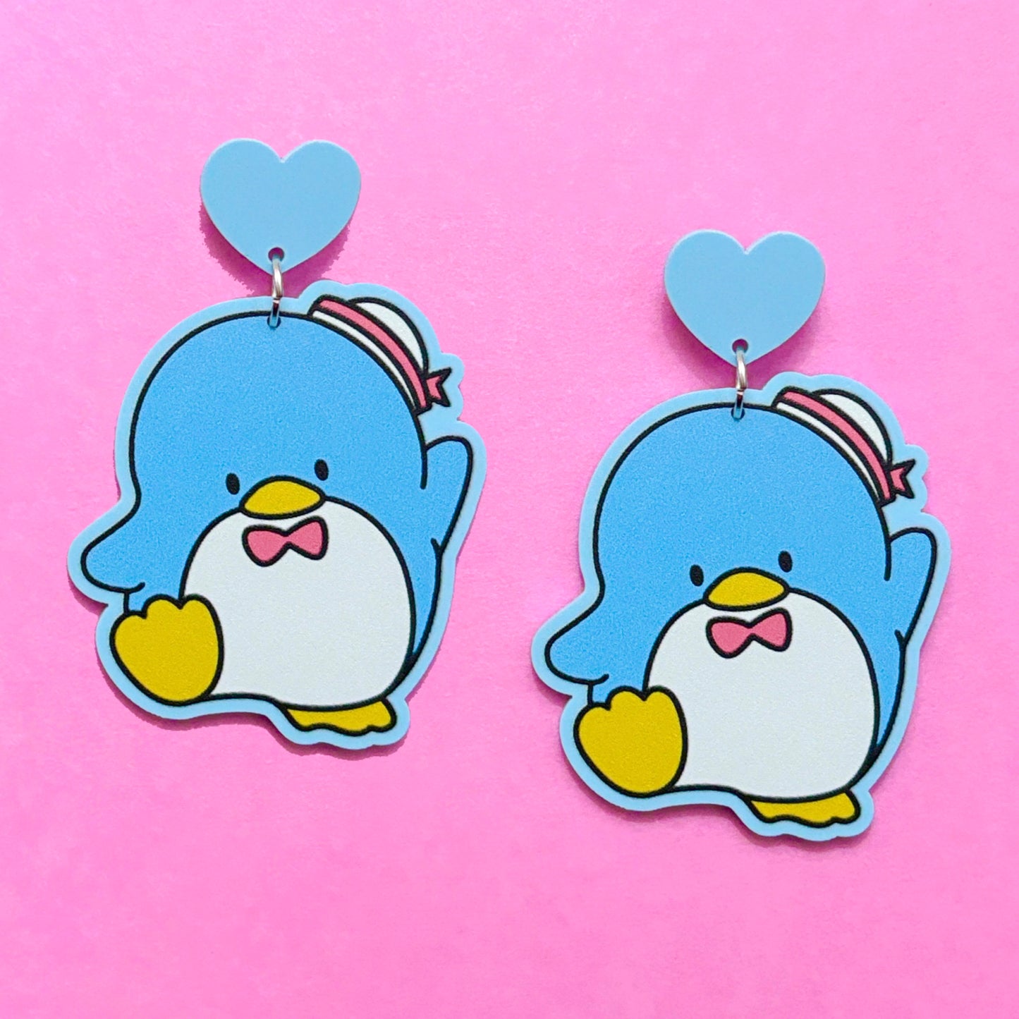 Tuxedo Penguin Drop Earrings