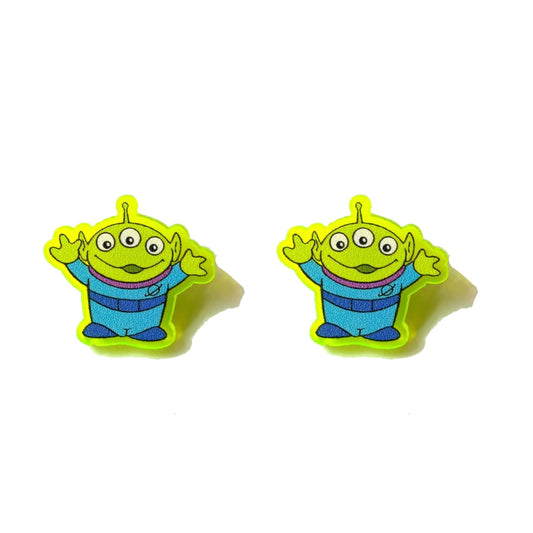 Neon Alien Post Earrings