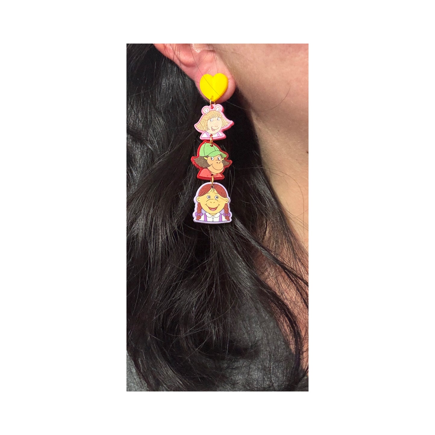 Aardvark & Friends Tiered Drop Earrings