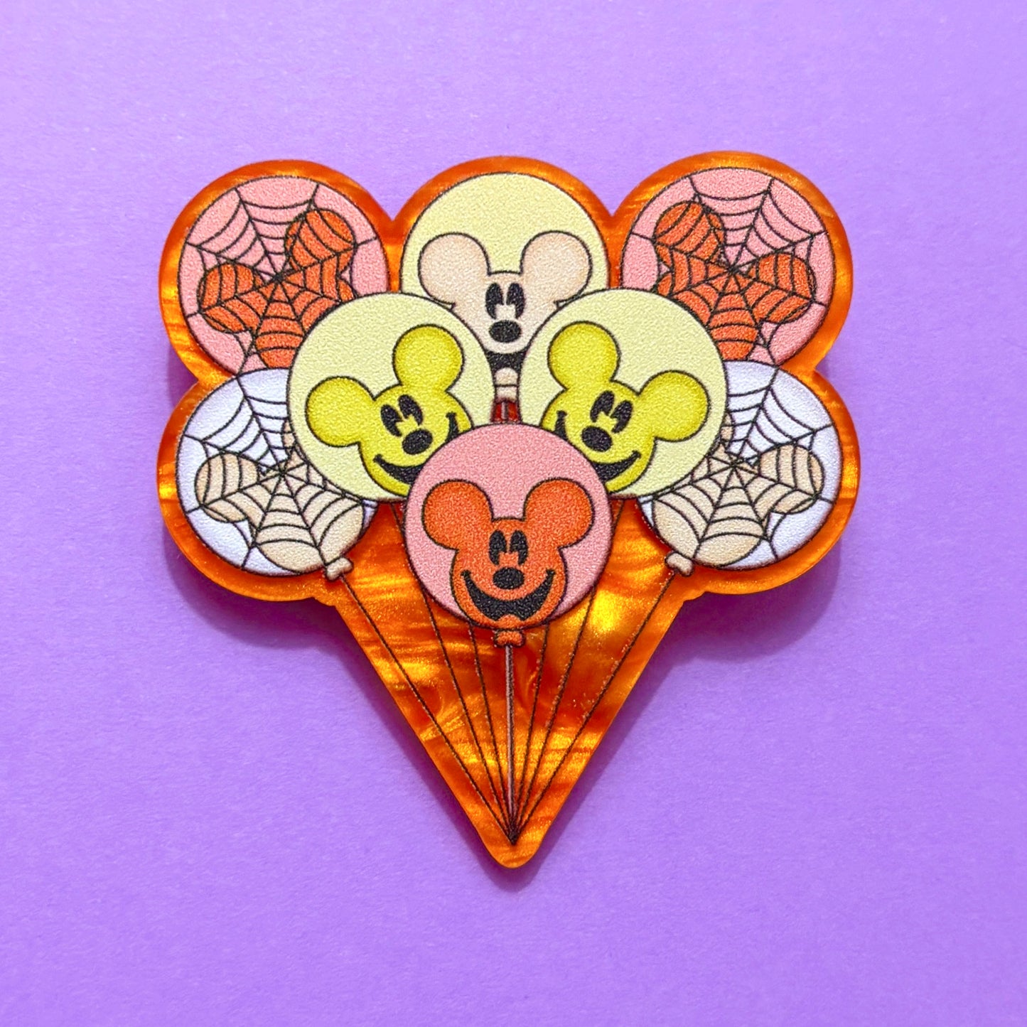 Spooky Mouse Balloons Pin