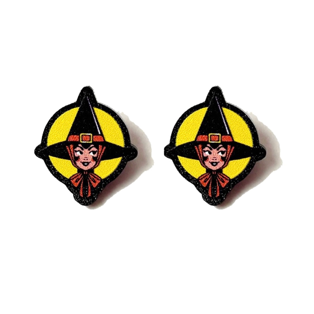 Retro Witch Post Earrings