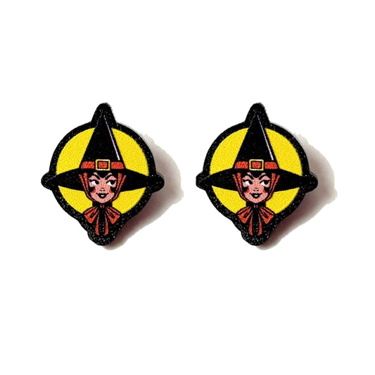 Retro Witch Post Earrings