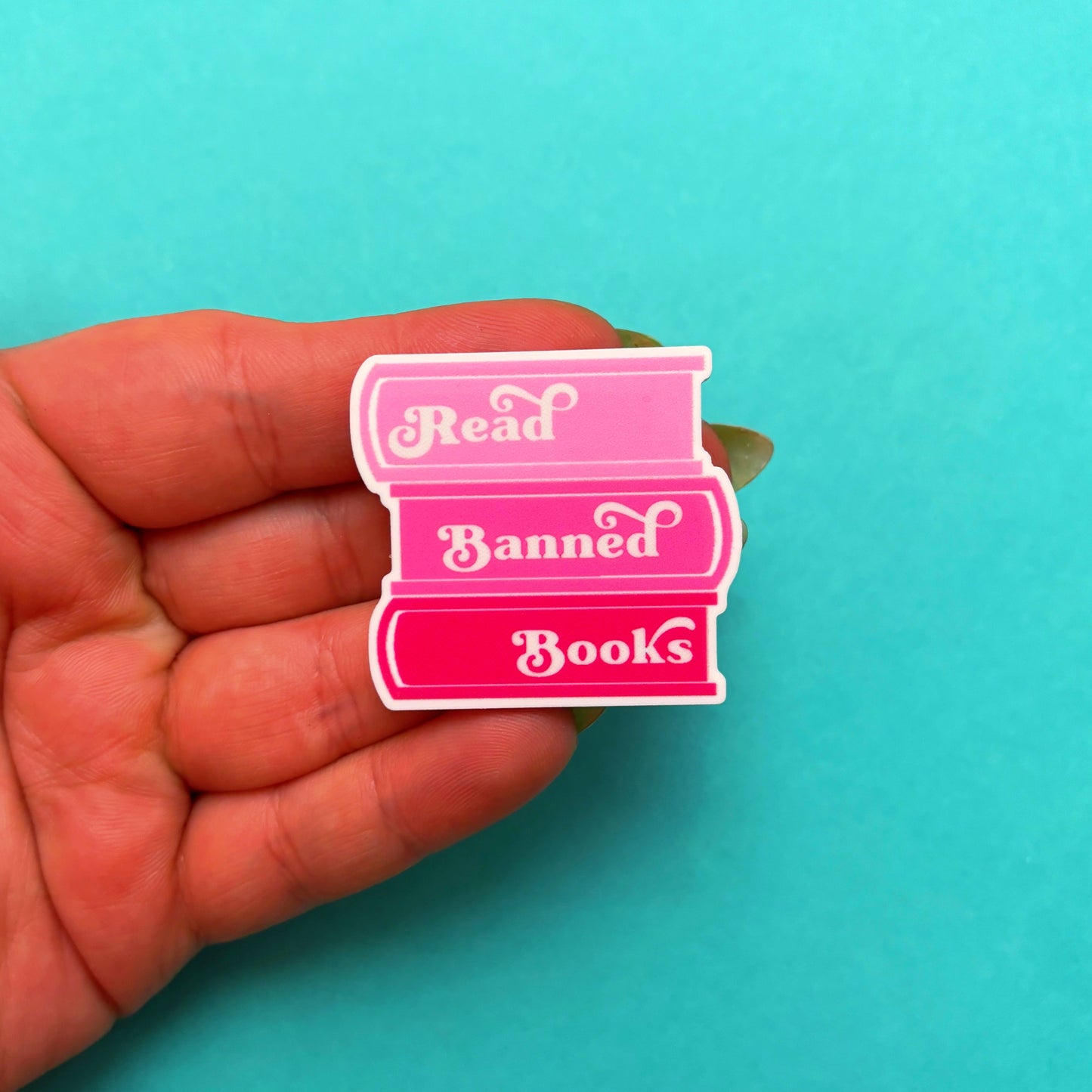 Pink Read Banned Books Pin