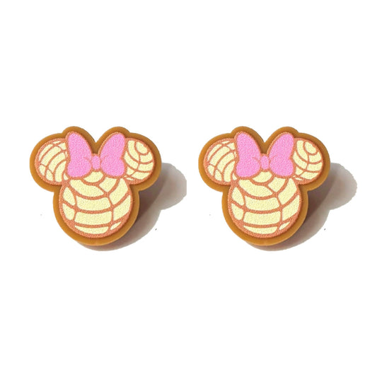 Lady Mouse Concha Post Earrings