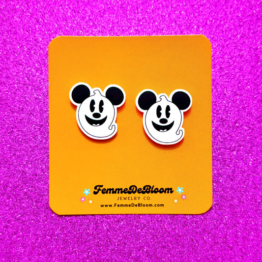 FREE GIFT - Mouse Ghost Cutie Post Earrings