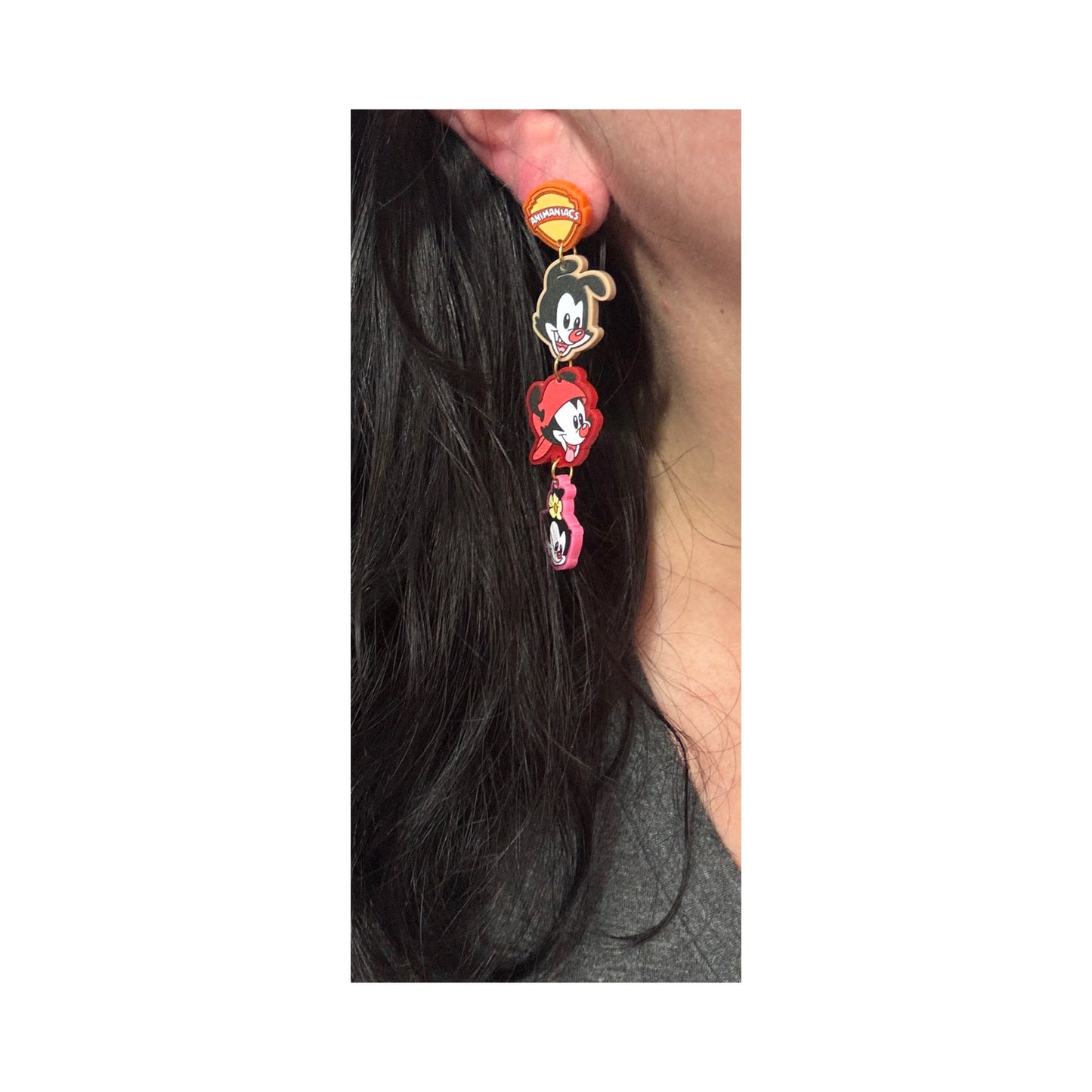 Maniac Pups Tiered Drop Earrings
