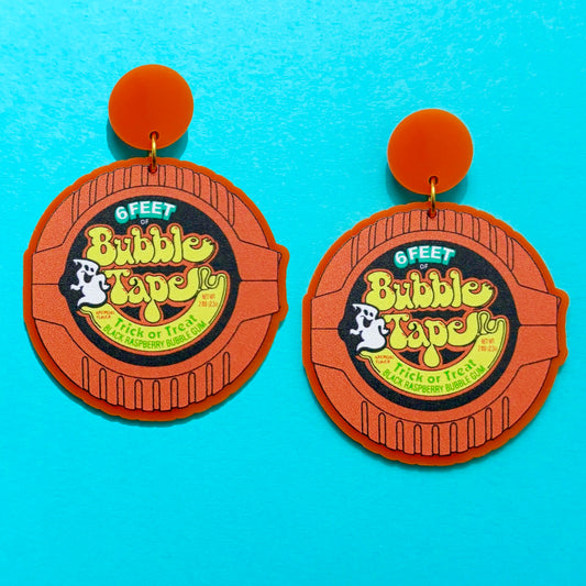 Spooky Bubble Tape Drop Earrings