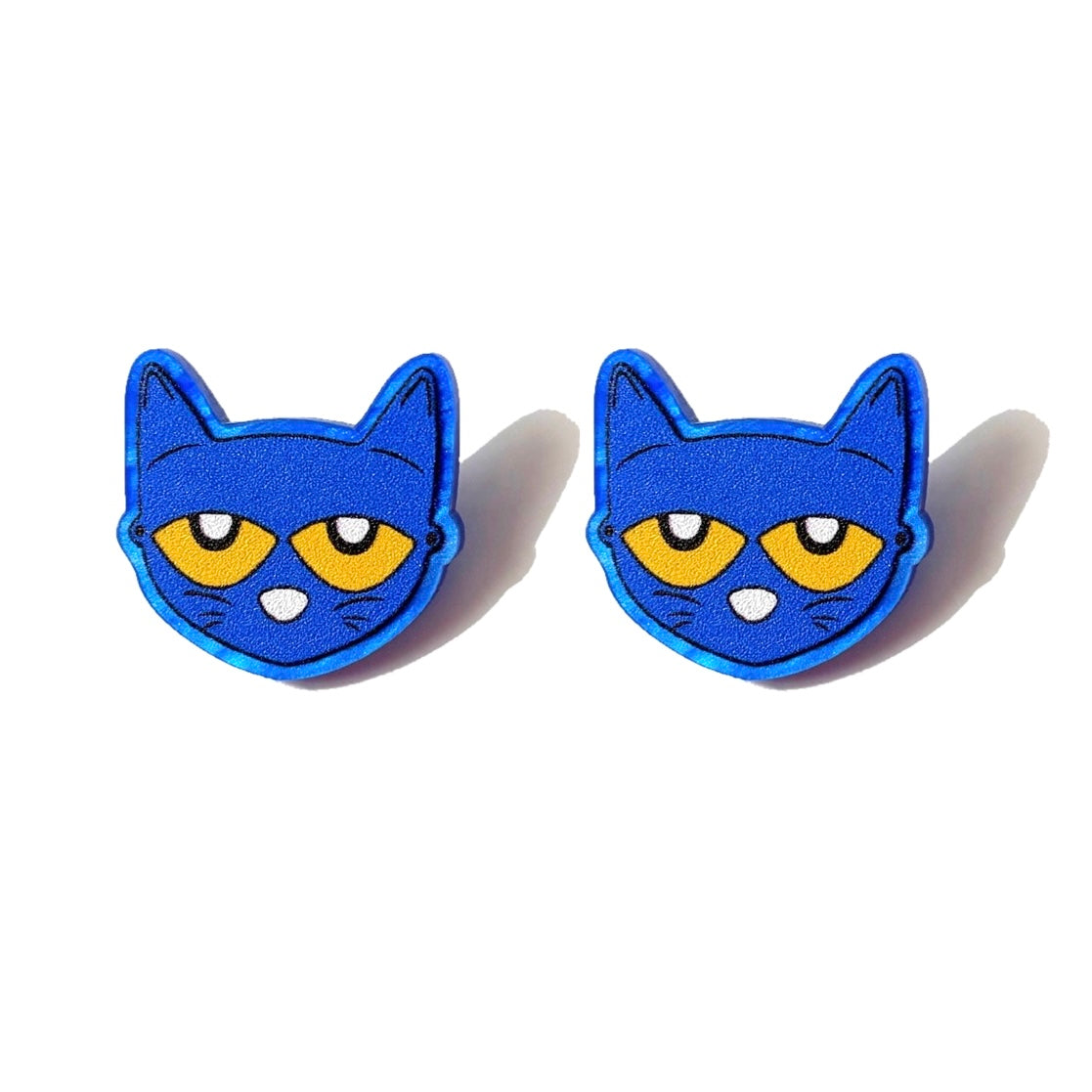 Blue Book Cat Post Earrings