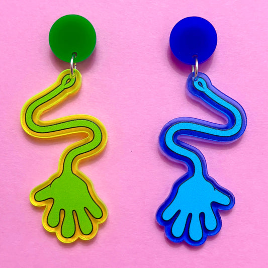Sticky Hands Drop Earrings