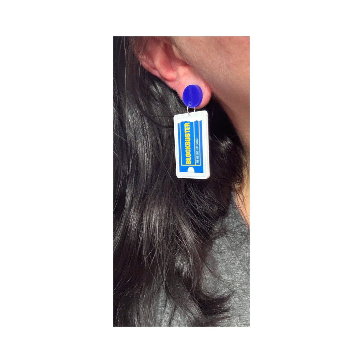 Video Store Membership Card Drop Earrings