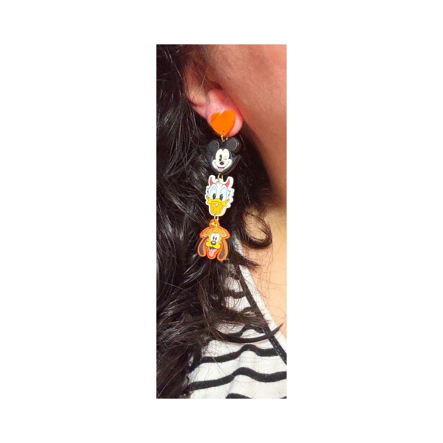 Mouse & Friends Halloween Tiered Drop Earrings