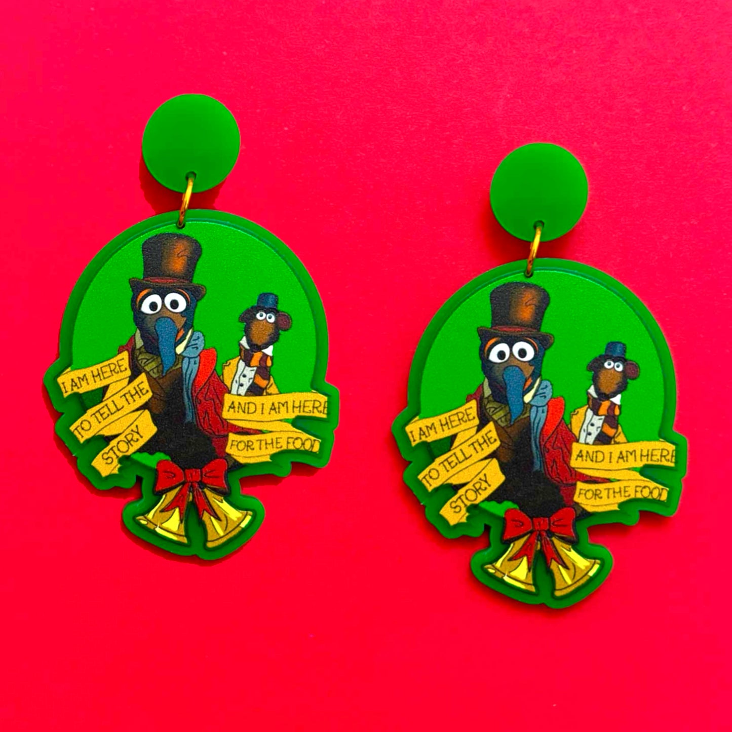 Gonzo Dickens & Rizzo Drop Earrings