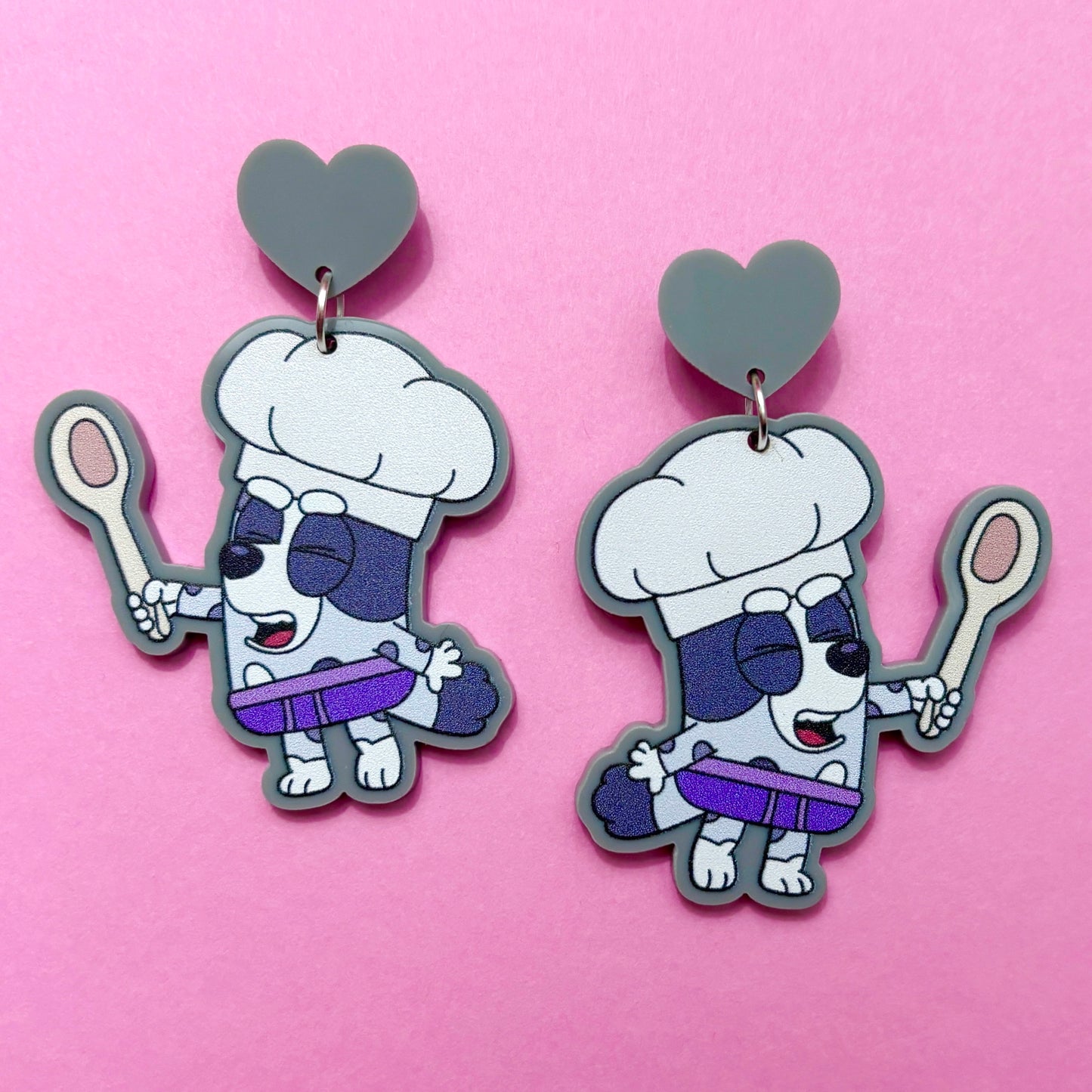 Chef Muffin Drop Earrings