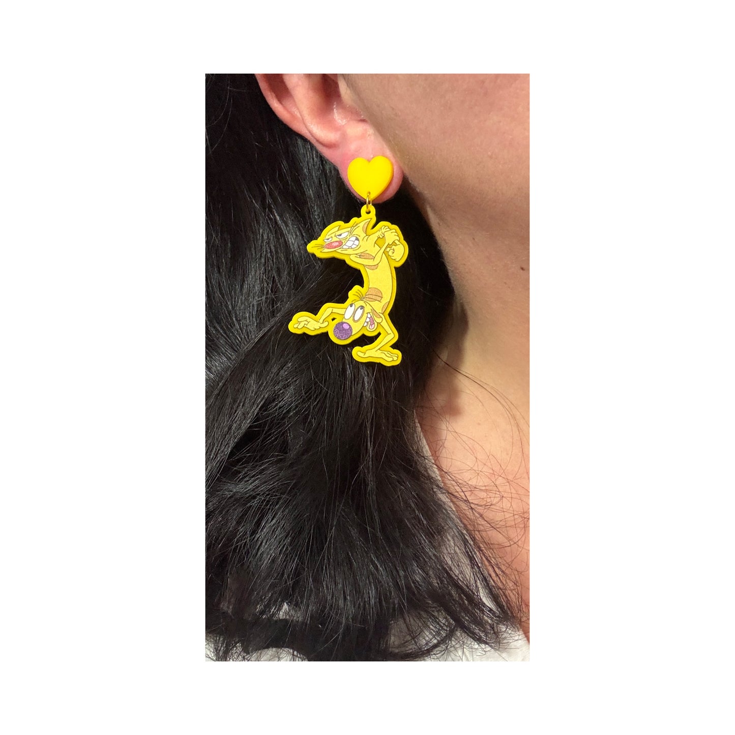 Cat Dog Drop Earrings