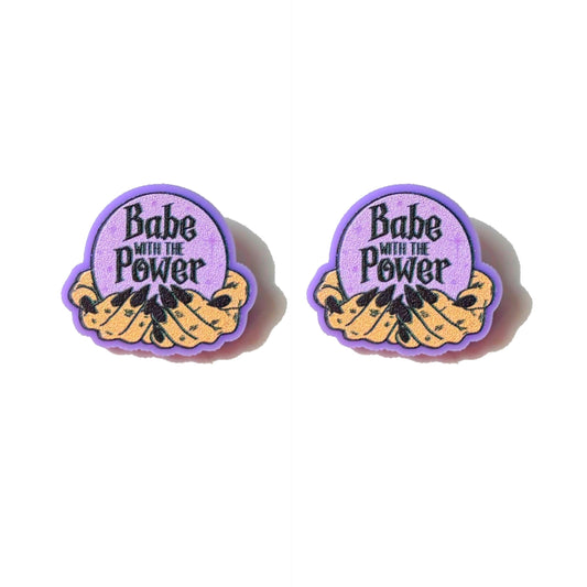Babe With The Power Post Earrings