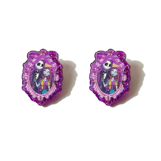 Jack & Sally Cameo Post Earrings