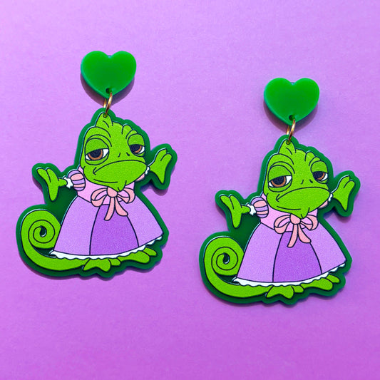 Pascal Dressed Up Acrylic Drop Earrings