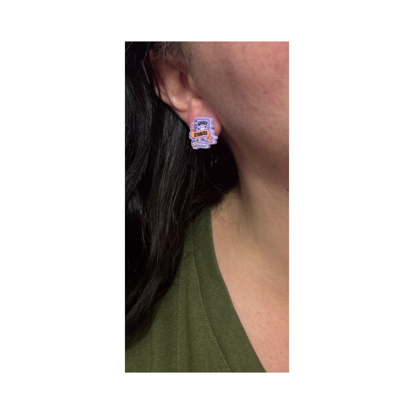 Ghost Stories Book Post Earrings