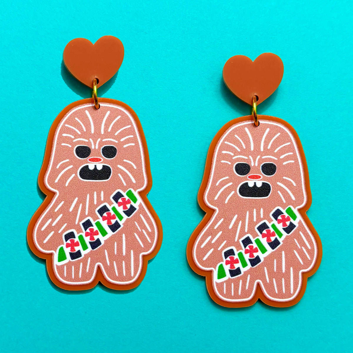 Chewie Gingerbread Drop Earrings