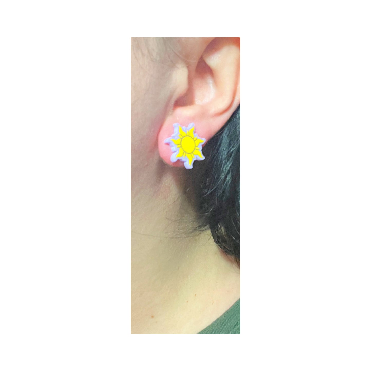 Pastel Tangled Sun Post Earrings