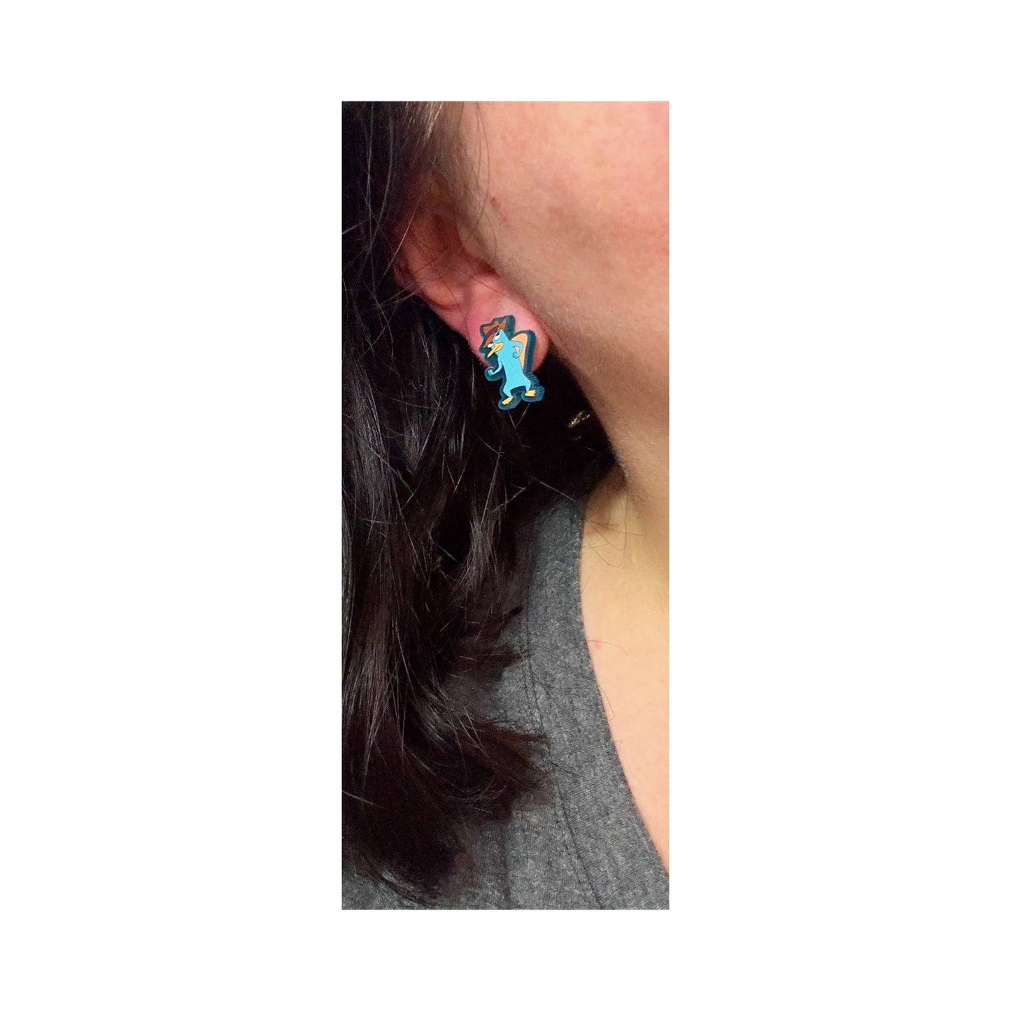 Platypus Post Earrings
