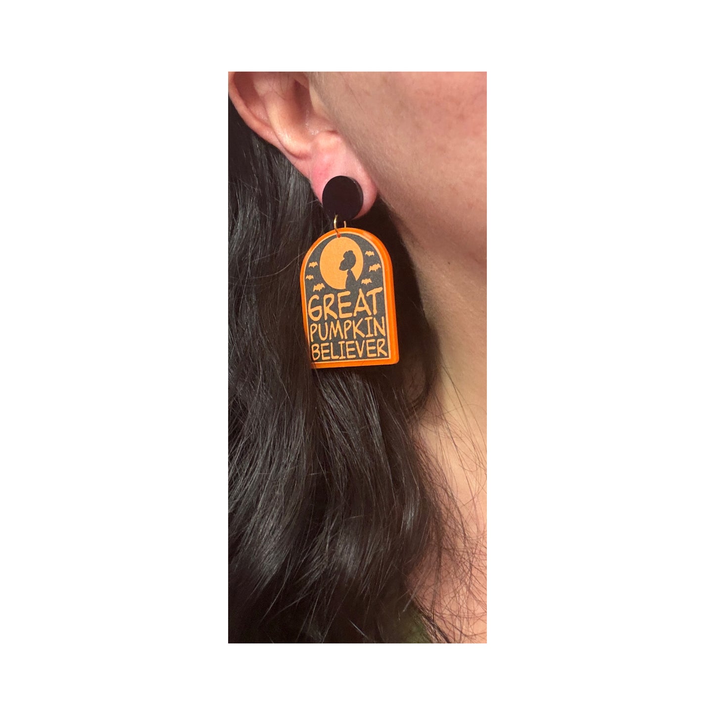 Great Pumpkin Believer Drop Earrings