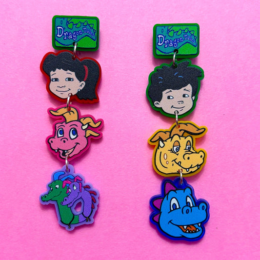 Dragon Tales Tiered Drop Earrings