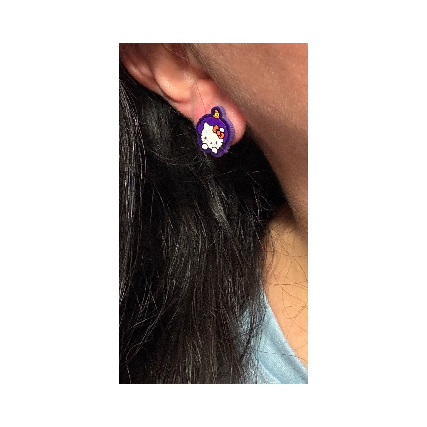 Witchy Kitty Post Earrings