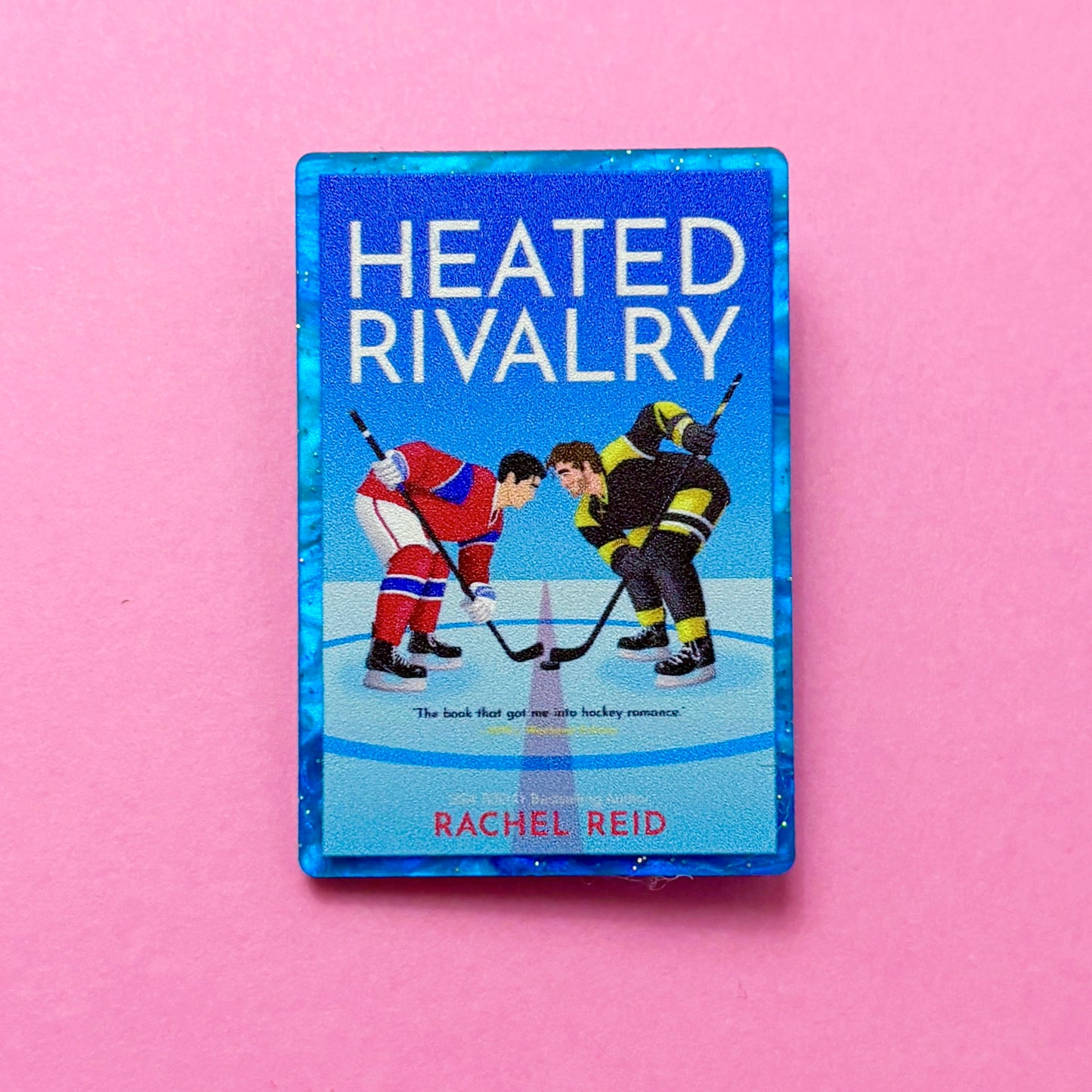 Heated Rivalry Book Pin