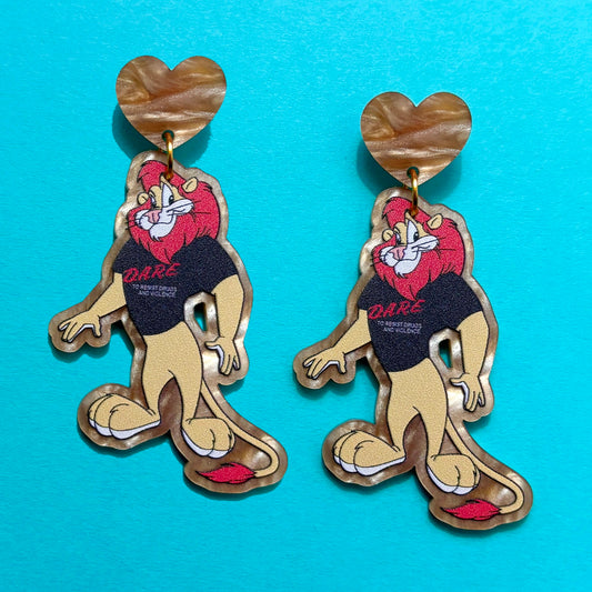 DARE Lion Drop Earrings