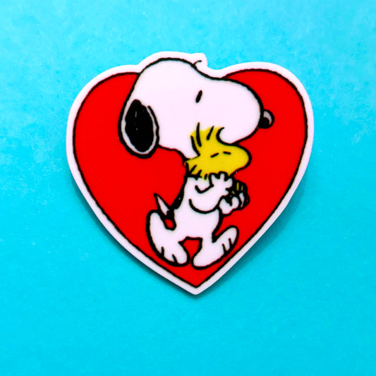 Sweetheart Beagle & Bird Heart Pin
