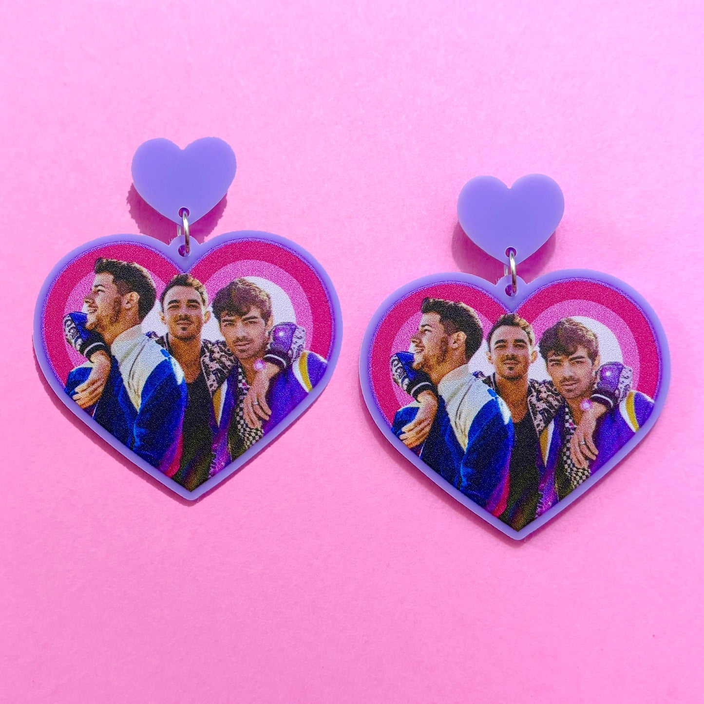 Jo Bros Heart Drop Earrings