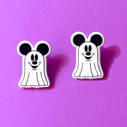 Mouse Ghostie Post Earrings