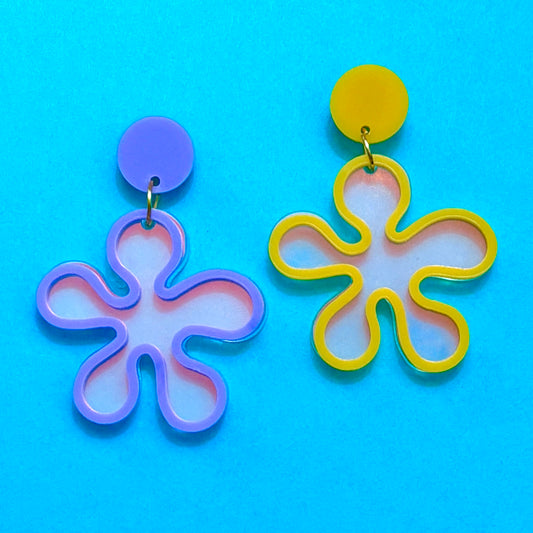 Groovy Flowers Drop Earrings
