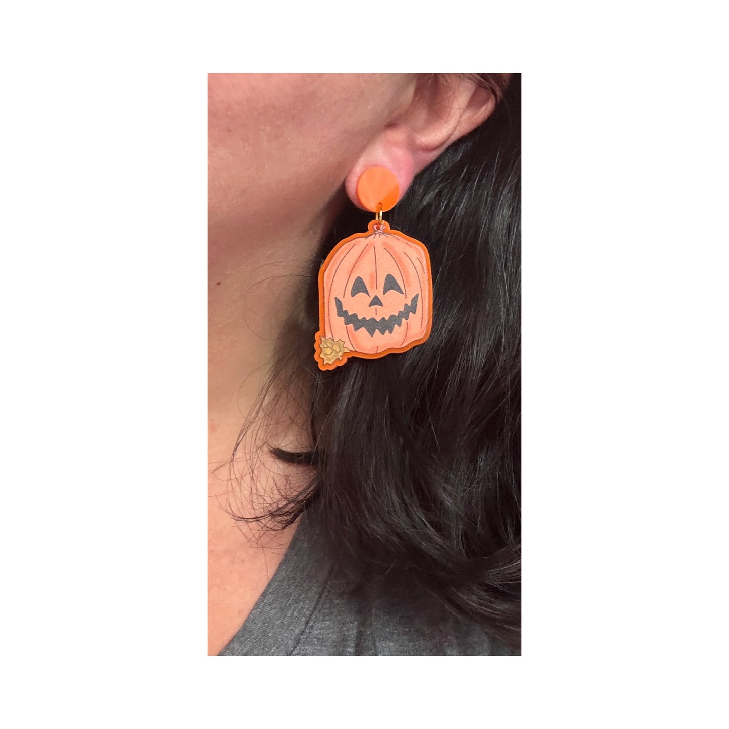 Pumpkin Trash Drop Earrings