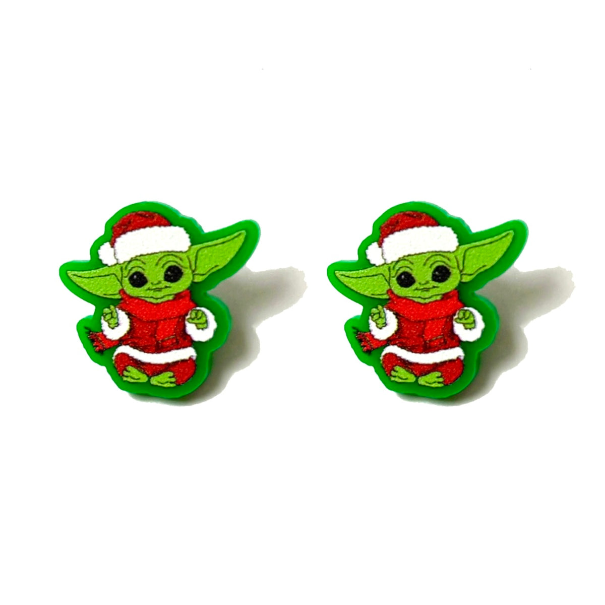 Christmas Space Child Post Earrings