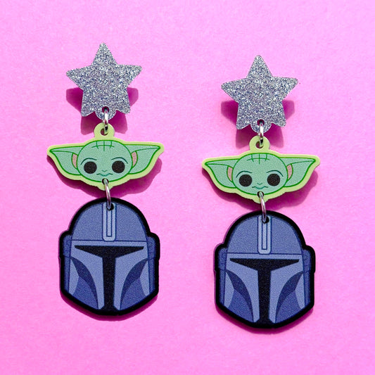 This Is The Way Tiered Acrylic Drop Earrings