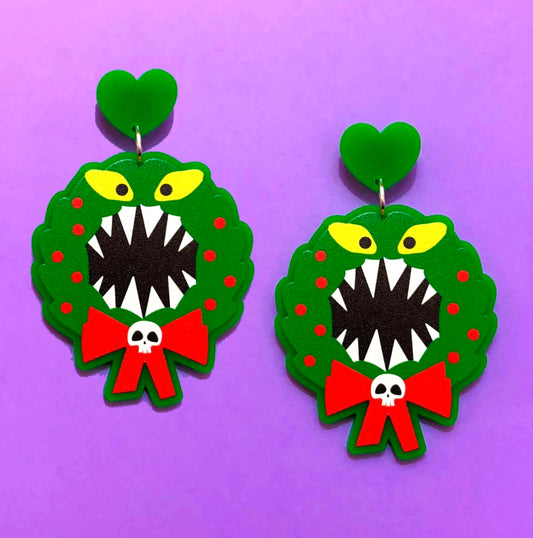 Monster Wreath Drop Earrings
