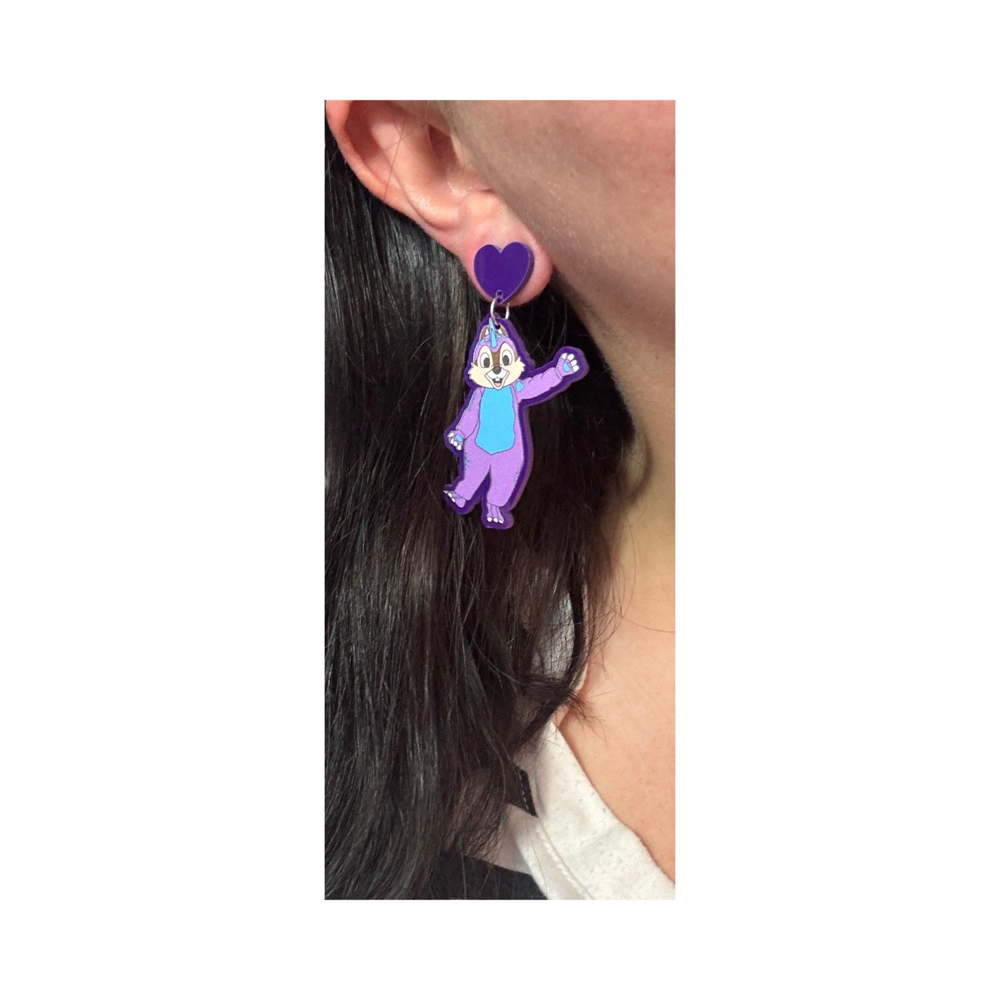 Chipmunk Dinos Drop Earrings