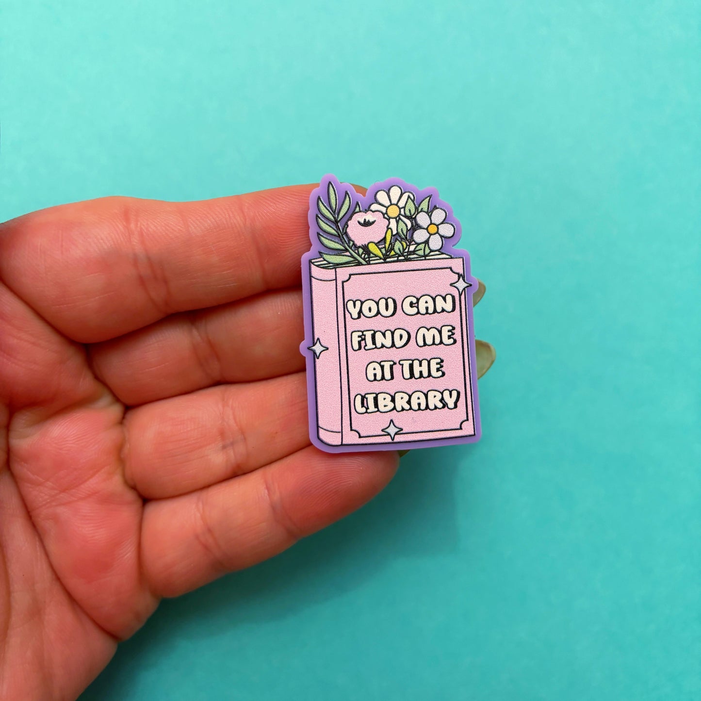 Find Me At The Library Pin