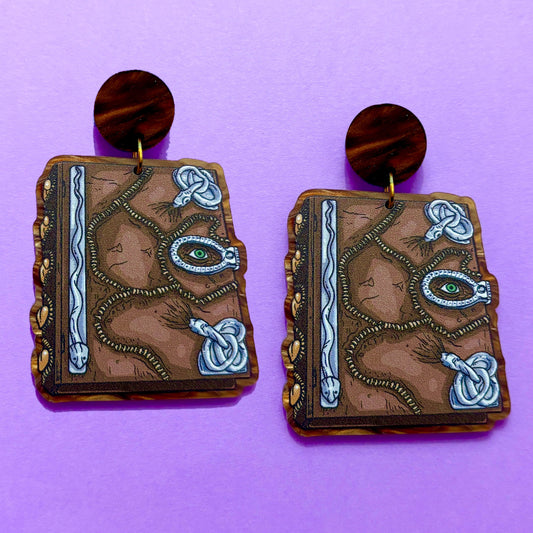 Spell Booook! Drop Earrings