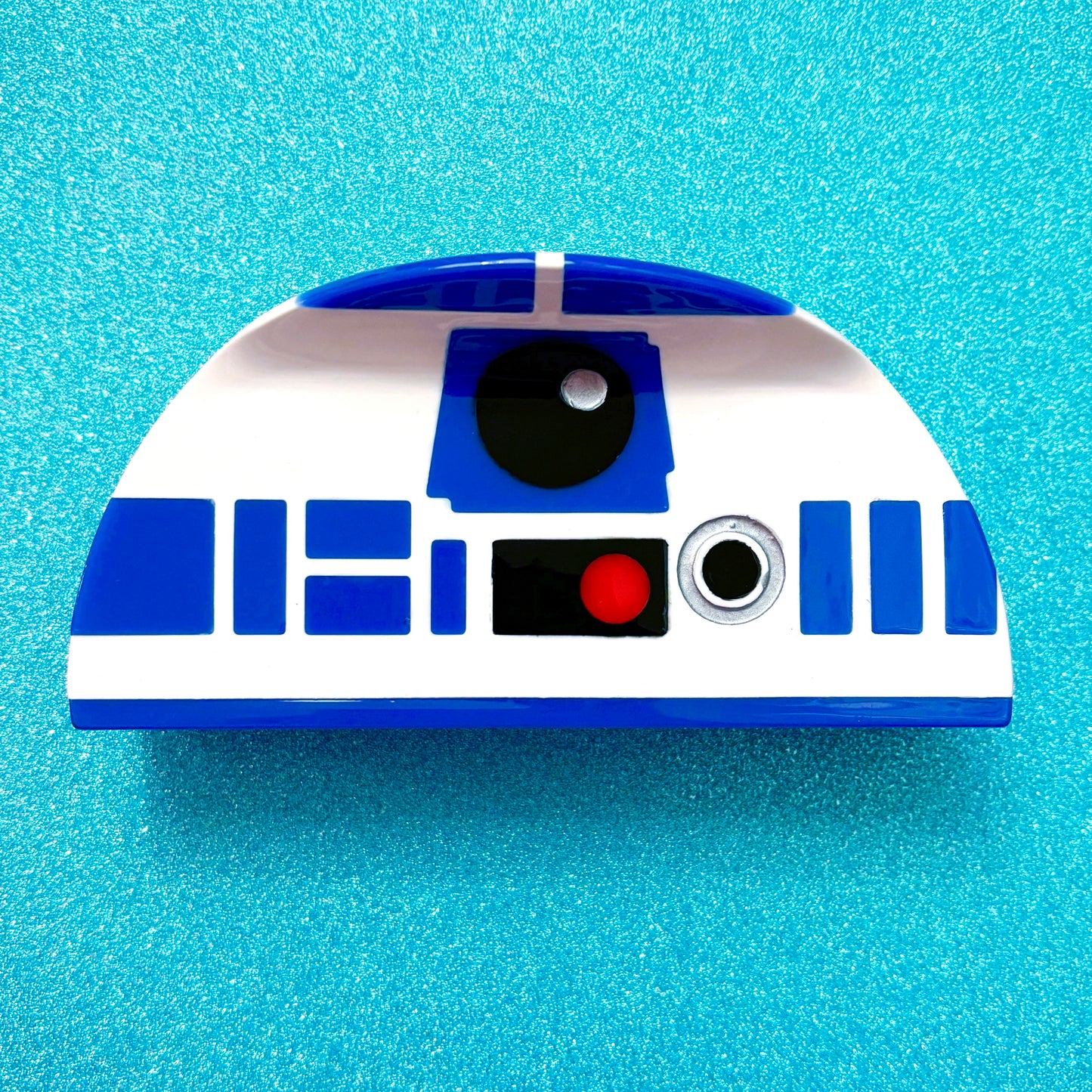 Blue Droid Claw Clip