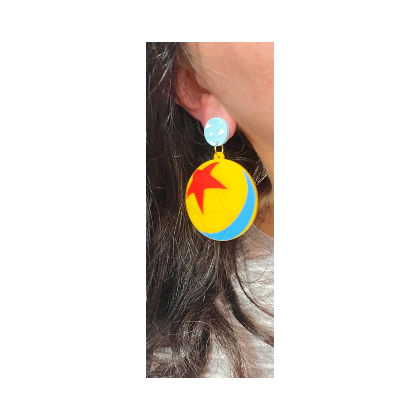 Luxo Ball Inspired Acrylic Drop Earrings