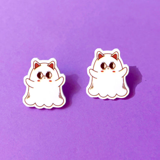 Feline Phantom Cutie Post Earrings