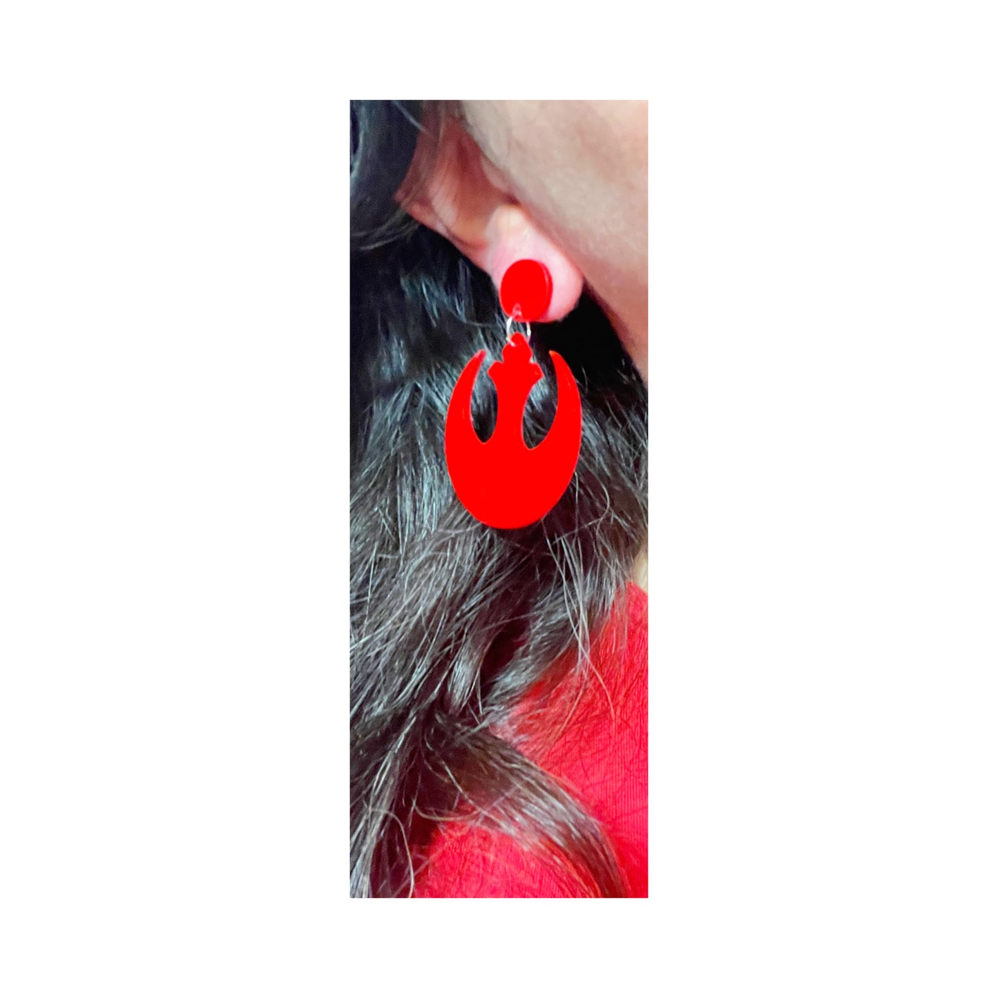 Red Rebel Alliance Drop Earrings