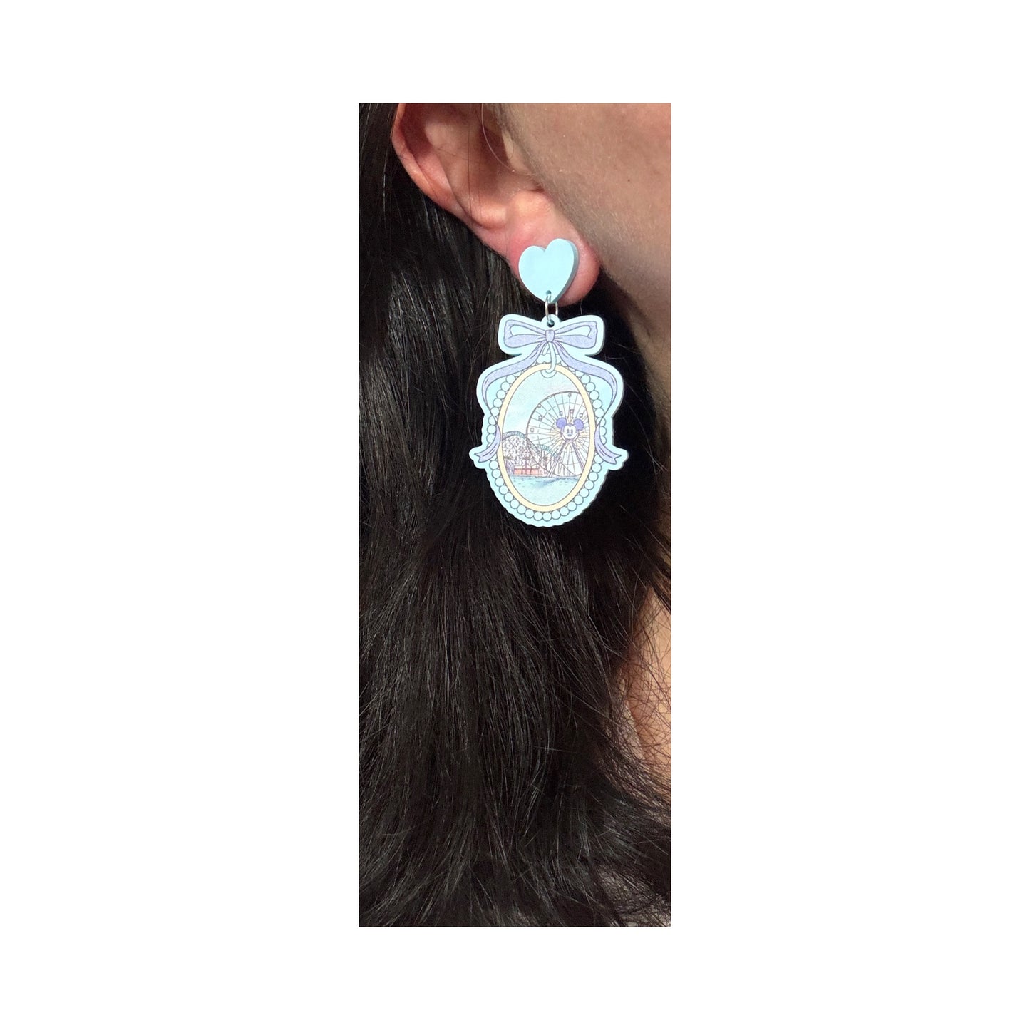 California Park Cameo Drop Earrings