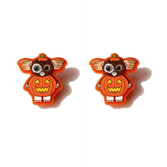 Pumpkin Gremlin Post Earrings